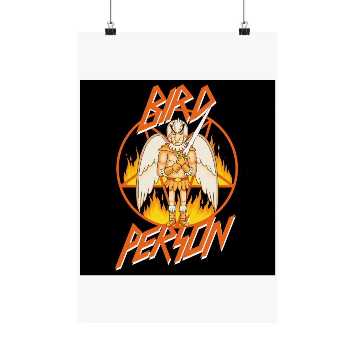 Rick and Morty Bird Person Pentagram Poster - alternate angle 2, merchandise