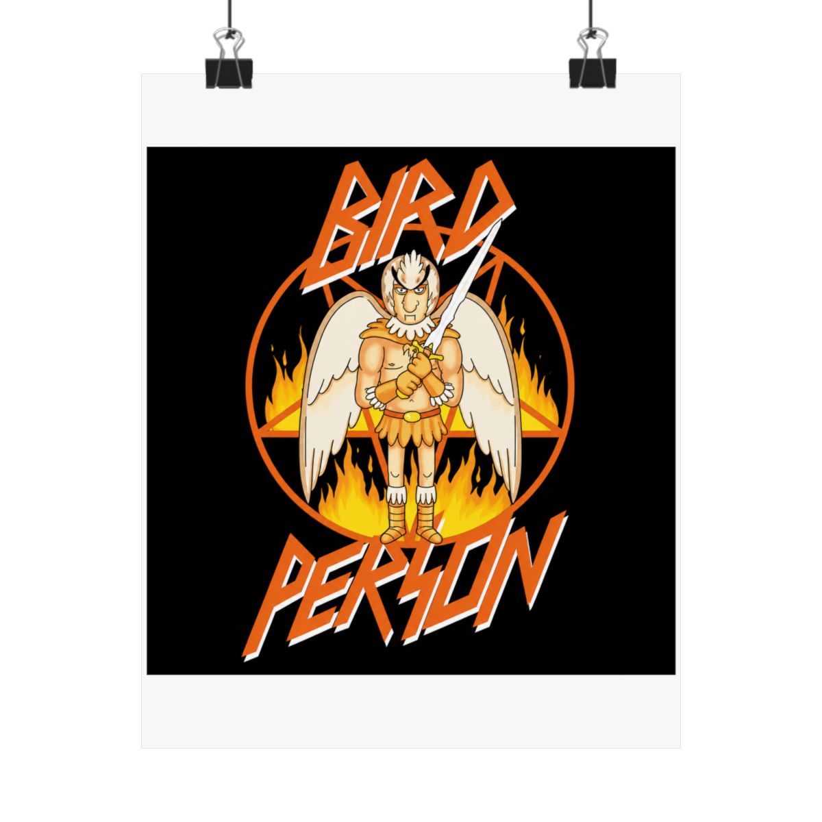Rick and Morty Bird Person Pentagram Poster