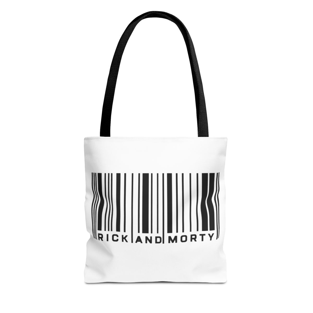 Rick and Morty Bar Code Graphic Bags