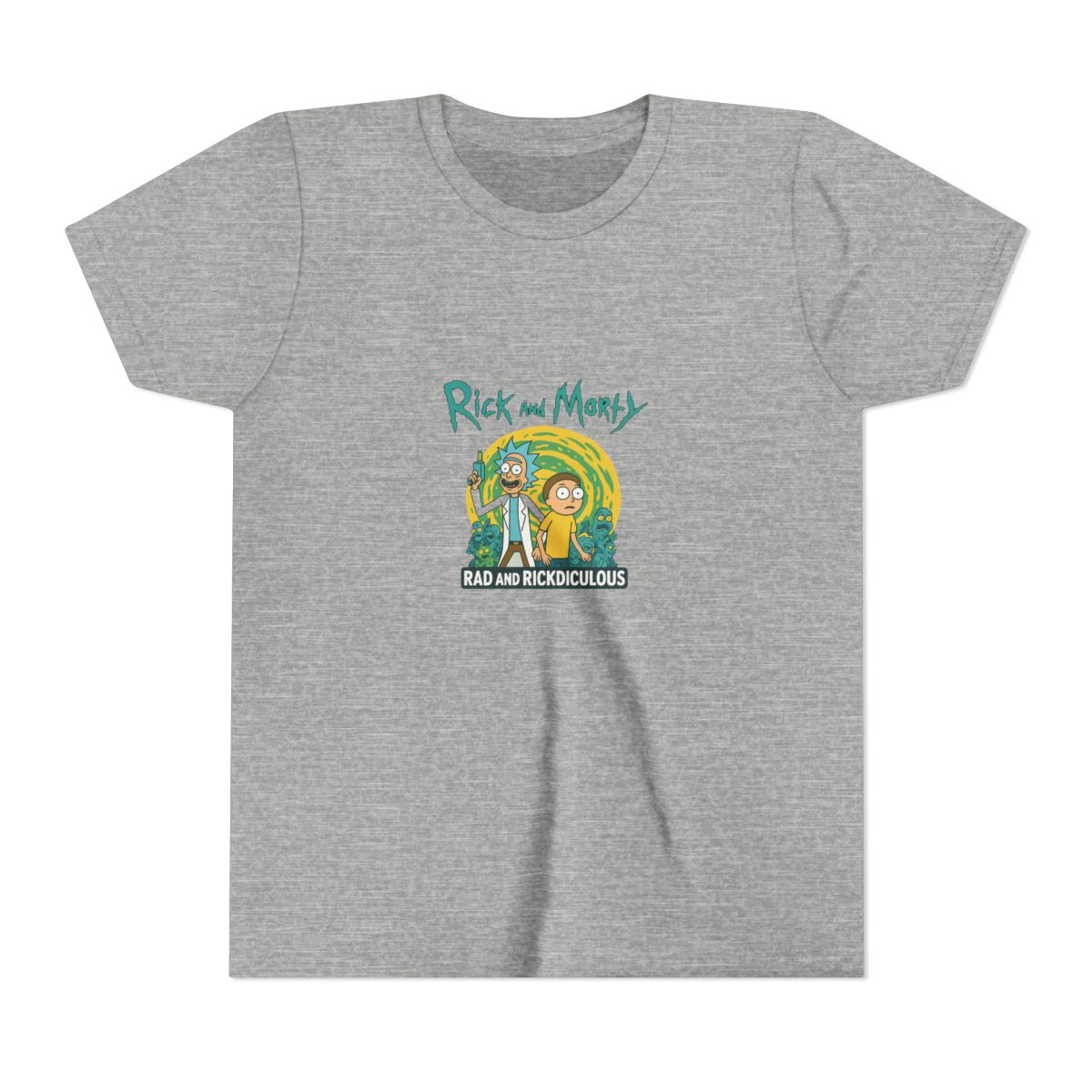 Rick and Morty "Rick and Morty." Kids Tee - alternate angle 2, merchandise