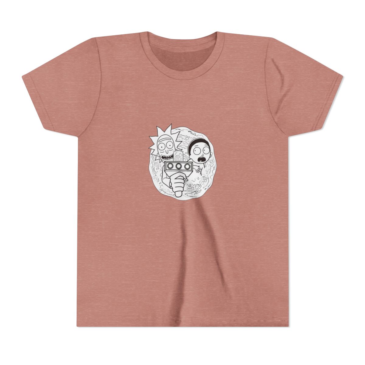 new RICK AND MORTY Kids T Shirt black green big logo cartoon funny ADULT SMALL - alternate angle 2, merchandise