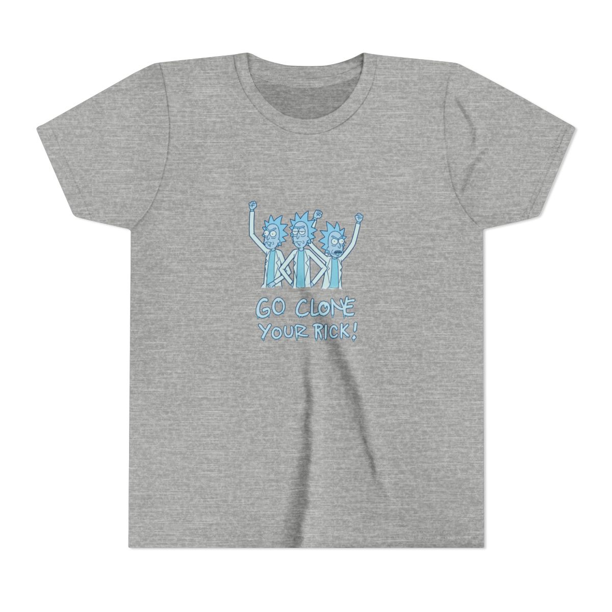 Rick And Morty Hologram Rick Clones Kids T Shirt - alternate angle 2, merchandise
