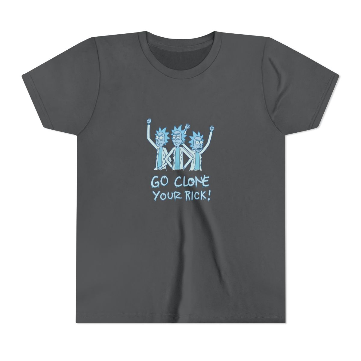 Rick And Morty Hologram Rick Clones Kids T Shirt - alternate angle 4, merchandise