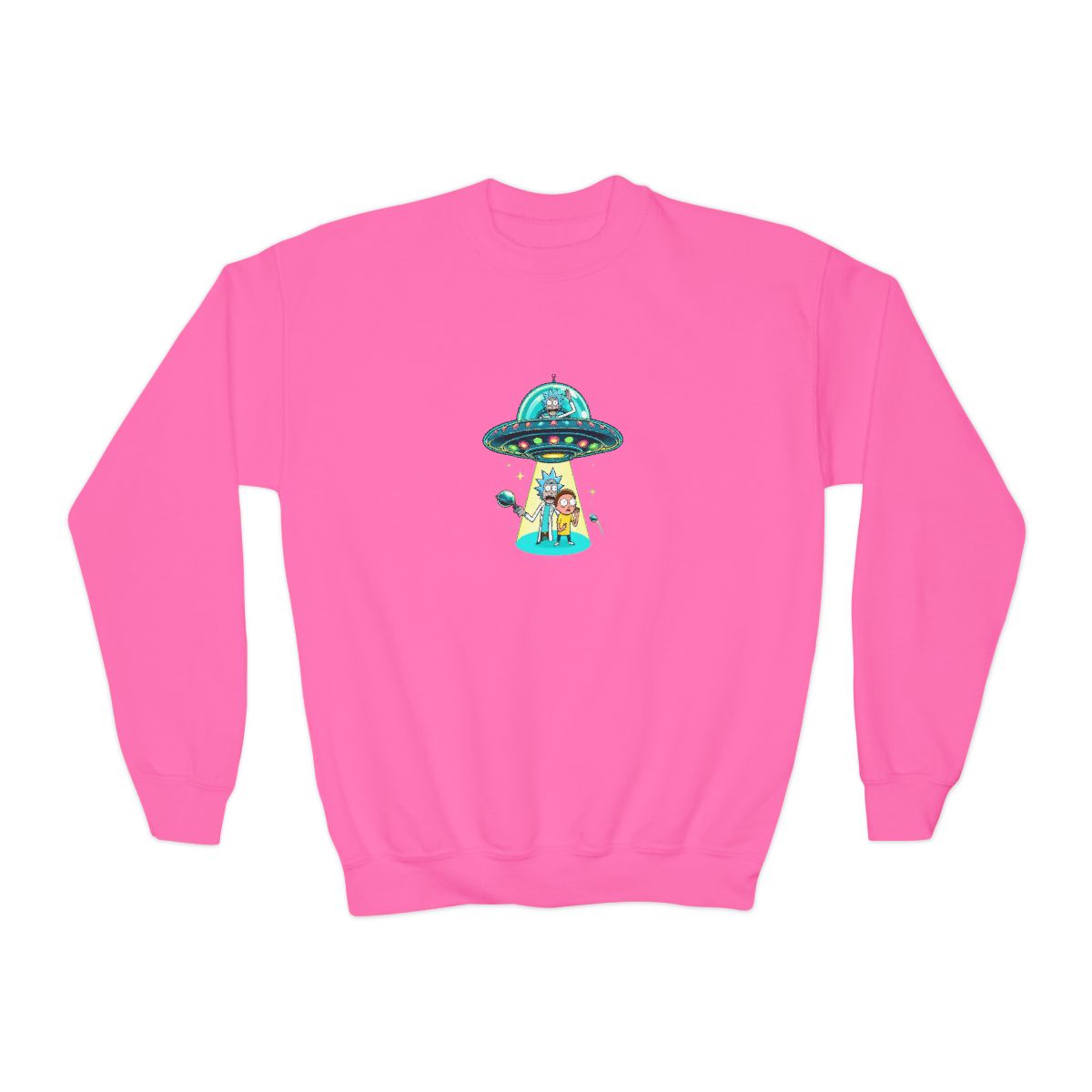 Rick And Morty In Ufo Best Love Kids T-Shirts - alternate angle 2, merchandise